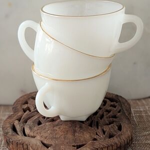 Elegant White and Gold Teacup Set